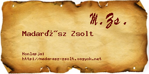 Madarász Zsolt névjegykártya