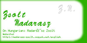 zsolt madarasz business card